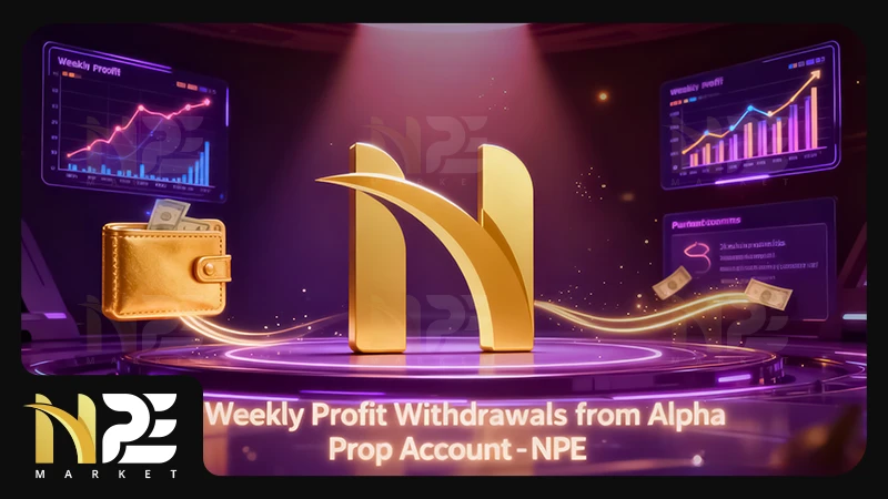 برداشت سود هفتگی از حساب آلفا پراپ فرم NPE